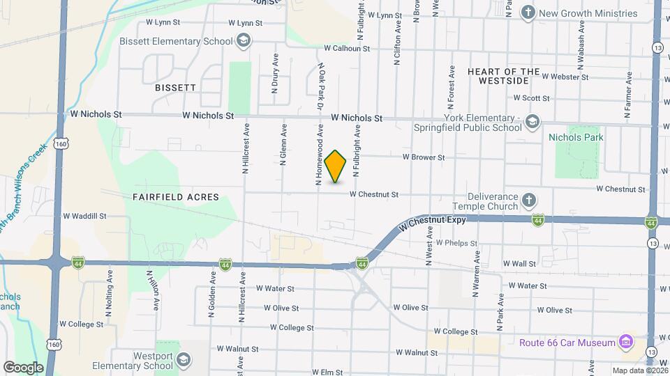 2731 W Chestnut St Map and Location Details
