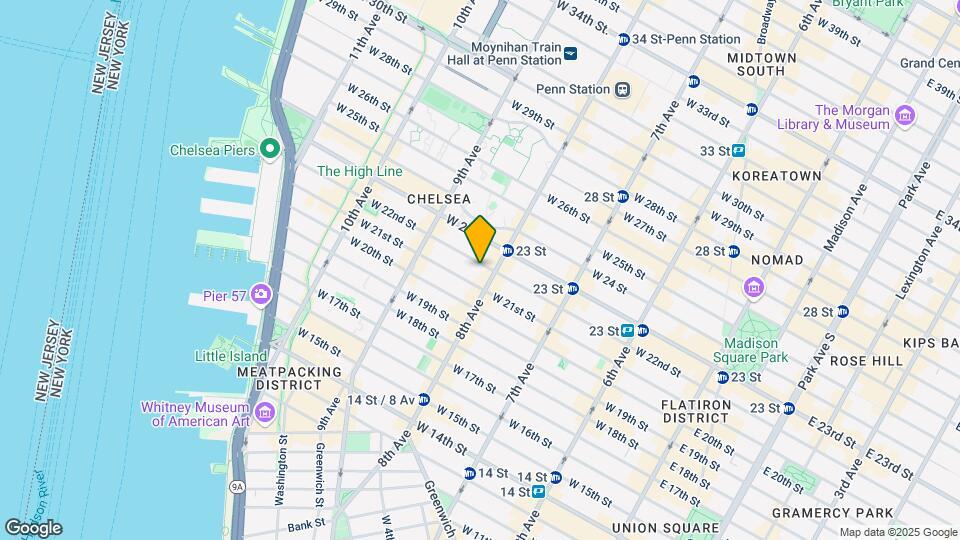 308 W 22nd St Mapa y Detalles de la Ubicación