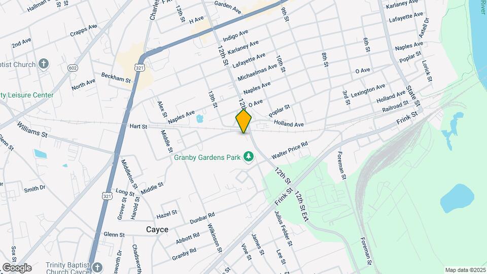 1738 12th St Map and Location Details