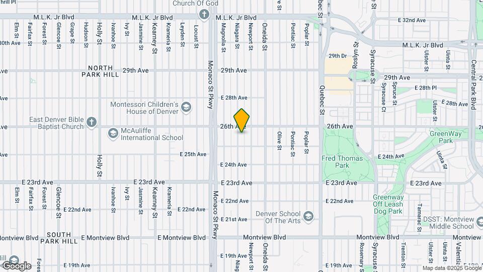 2534 Niagara St Map and Location Details