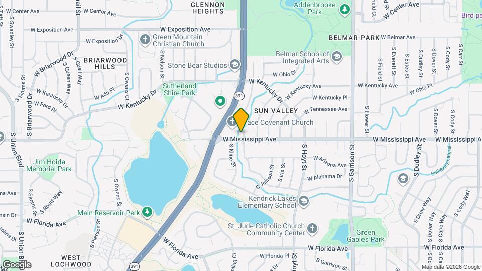 1099 S Johnson Way Map and Location Details