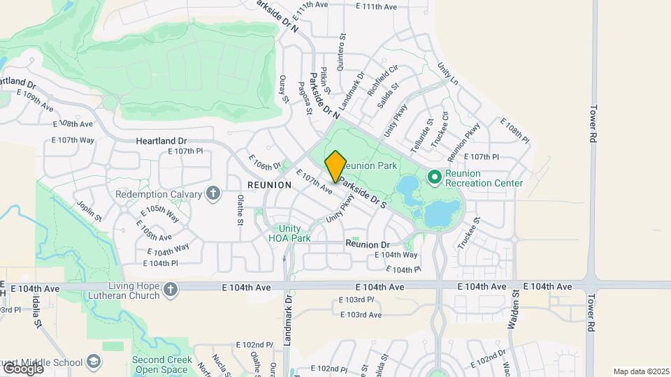 17061 E 107th Ave Mapa y Detalles de la Ubicación