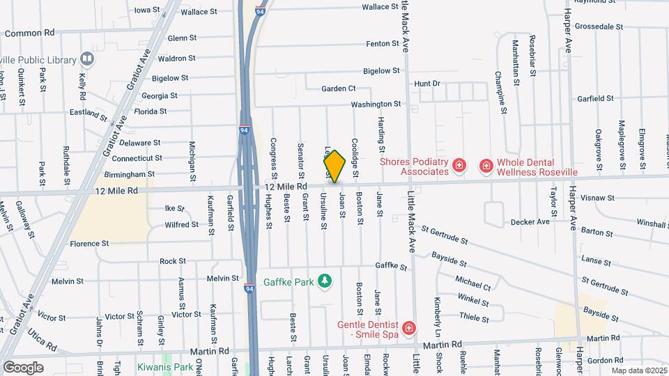 Furnished Studio-Detroit - Roseville Map and Location Details