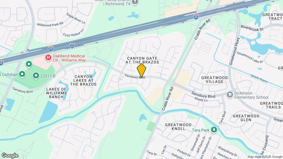 1223 Oak Canyon Ln Map and Location Details