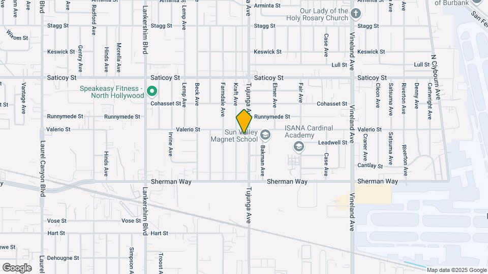 7343 Tujunga Map and Location Details
