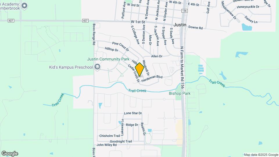 212 Cedar Crest Dr Map and Location Details