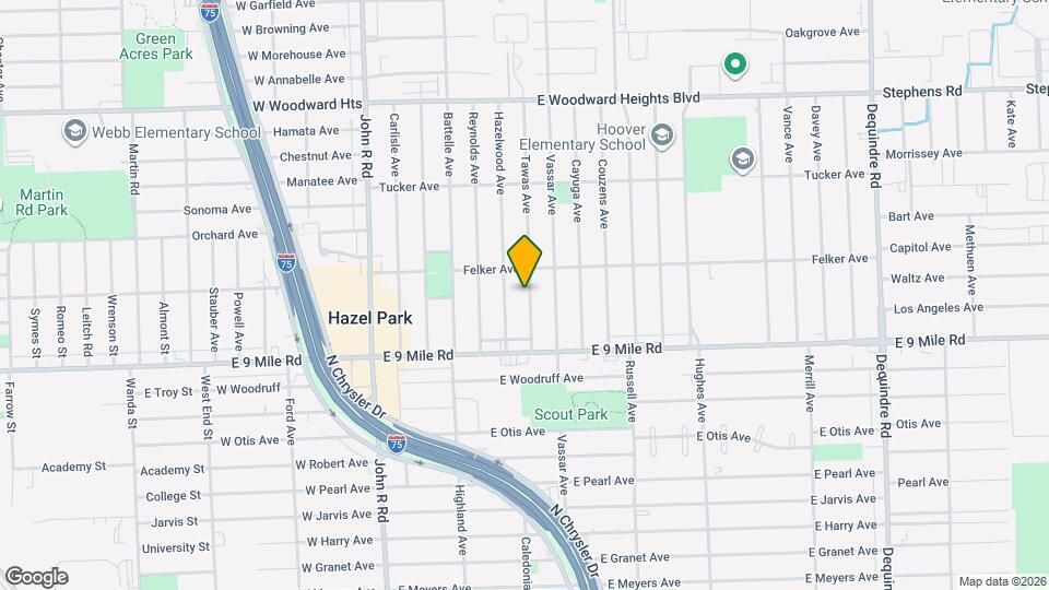 23115 Tawas Ave Map and Location Details