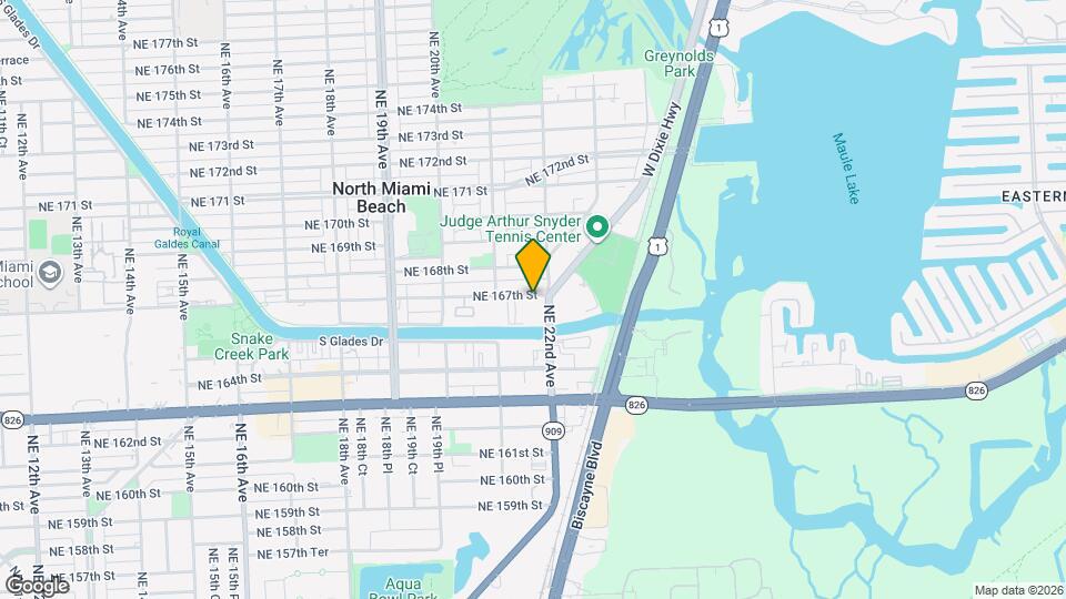 2198 NE 167th St Map and Location Details