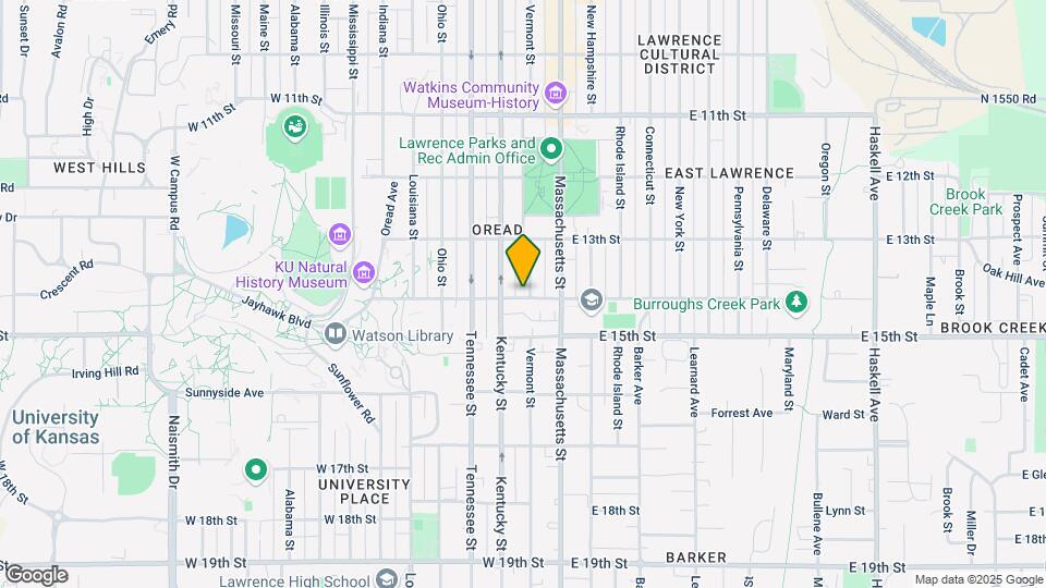 1345 Vermont St Map and Location Details
