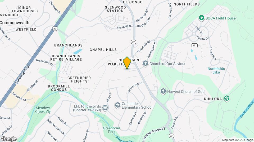 845 Fountain Ct Map and Location Details