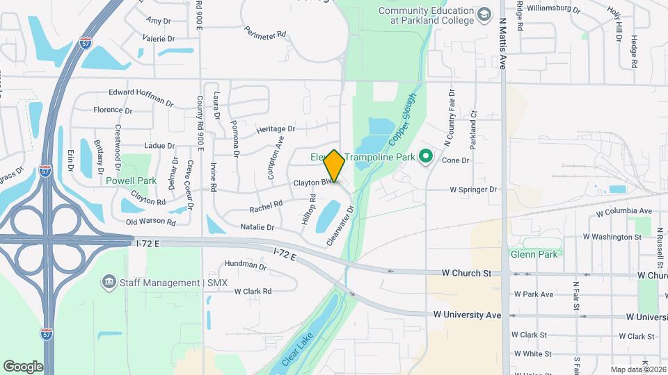 515 Clearwater Dr Mapa y Detalles de la Ubicación