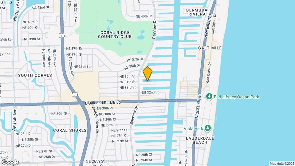 2829 NE 33rd Ct Map and Location Details