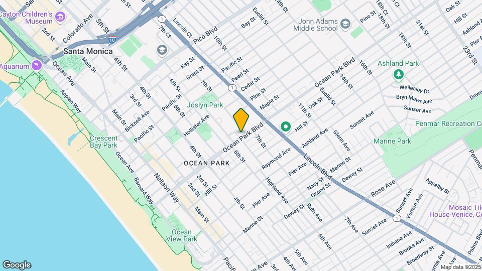 641 Ocean Park Blvd Mapa y Detalles de la Ubicación