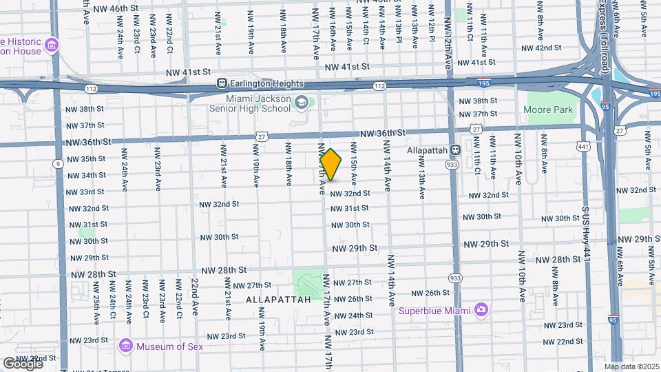 1648 NW 33rd St Map and Location Details