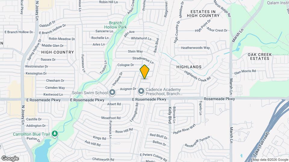 2107 Rose Cliff Ln Map and Location Details