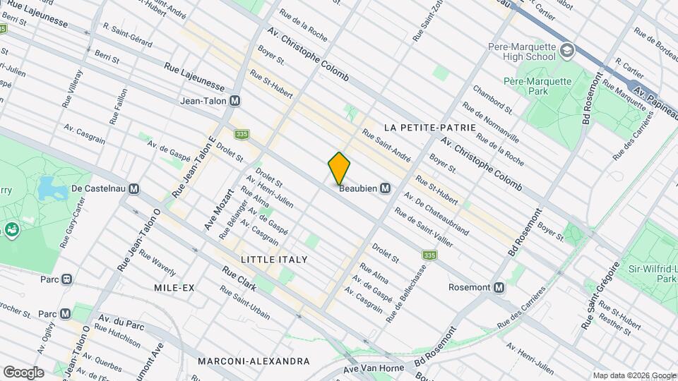 6637-6641 Saint-Denis Rue Map and Location Details