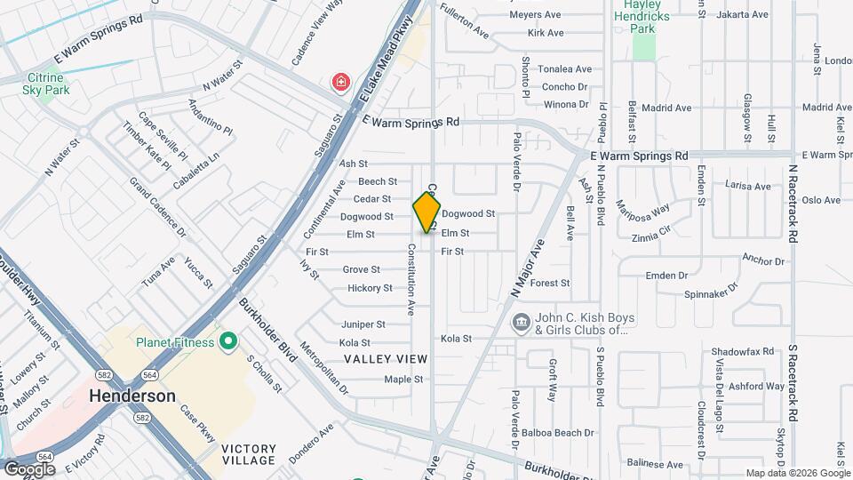 905 Center St Map and Location Details