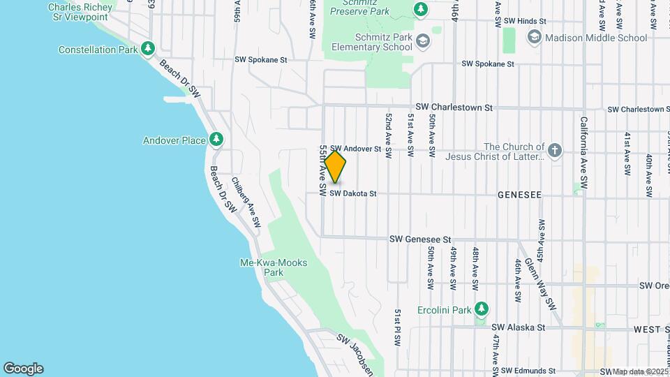 5404 SW Dakota St Map and Location Details