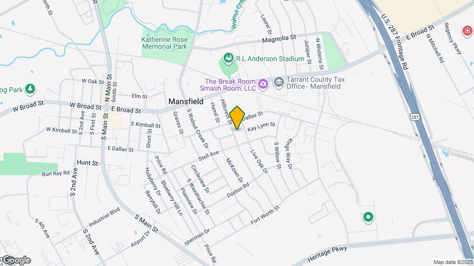 309 Hillcrest St Map and Location Details