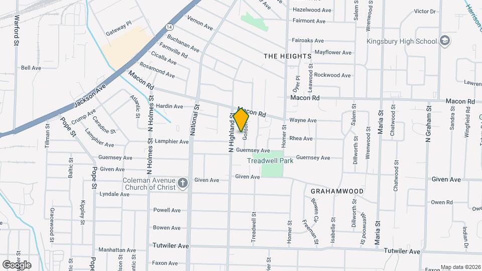 1017 Gordon St Map and Location Details