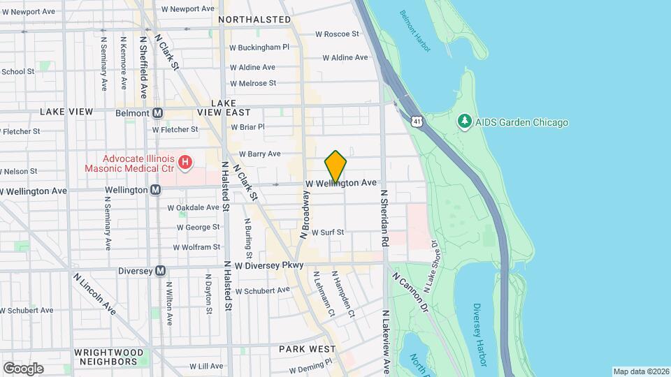 513 W Wellington Ave, Unit J00P Map and Location Details