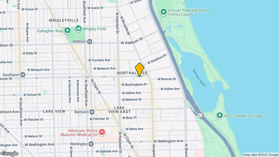 643 W Roscoe St Mapa y Detalles de la Ubicación