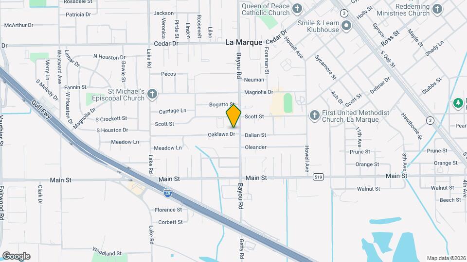 1910 Oaklawn Dr Map and Location Details