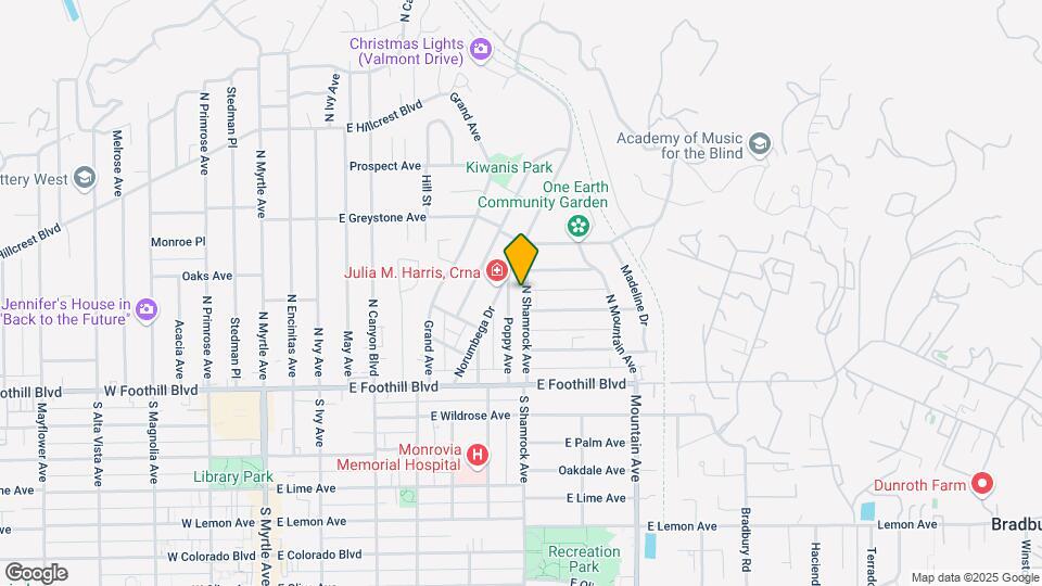 229 N Shamrock Ave Map and Location Details