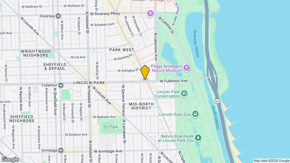 409 W Fullerton Pkwy Map and Location Details