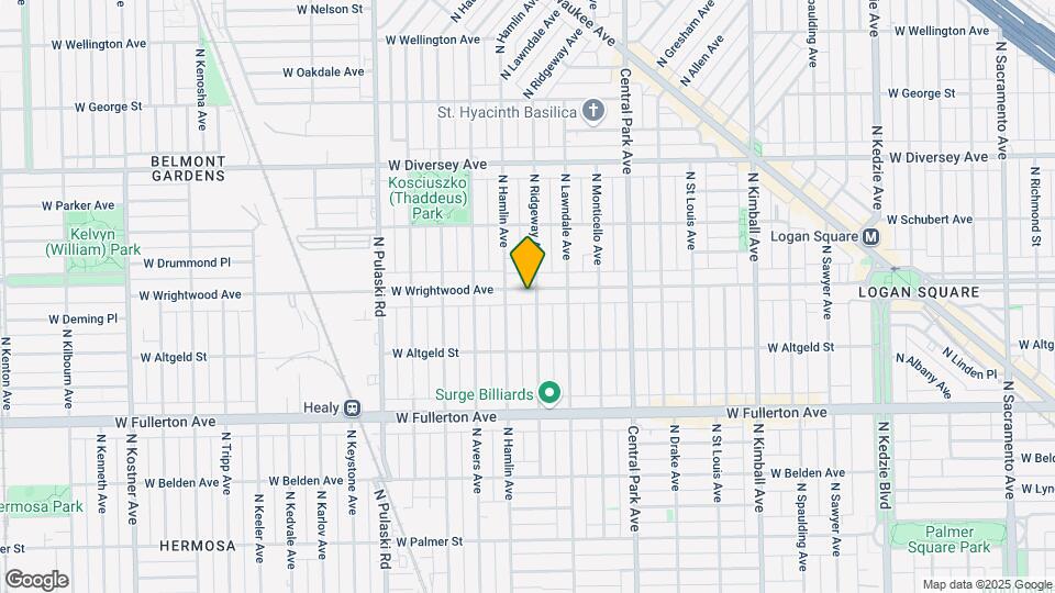 3741 W Wrightwood Ave Mapa y Detalles de la Ubicación