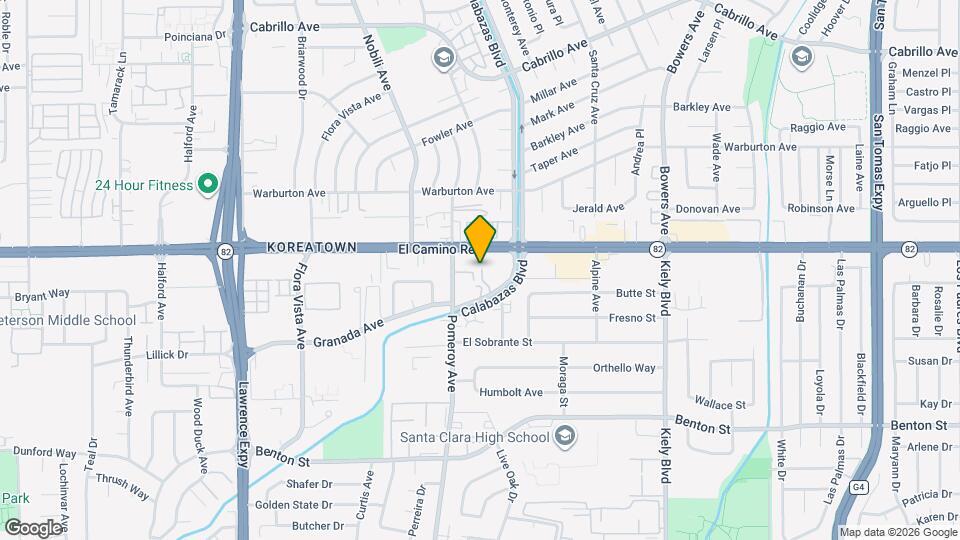 1478 Calabazas Blvd Map and Location Details