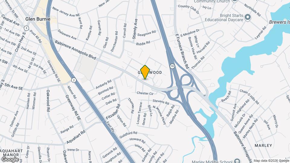 7633 Baltimore Annapolis Blvd Map and Location Details