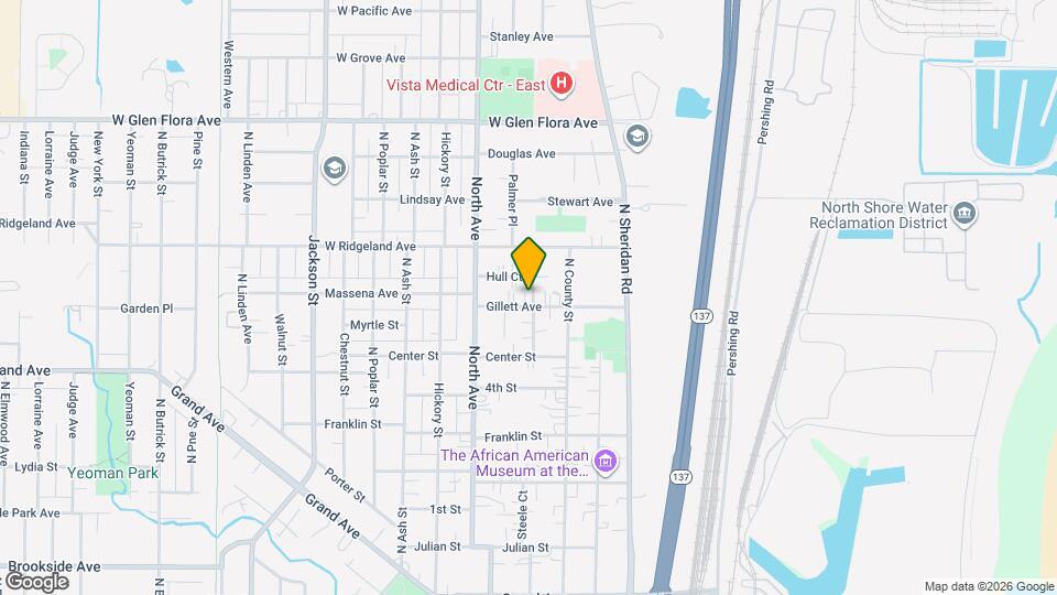 404 Gillett Ave Map and Location Details