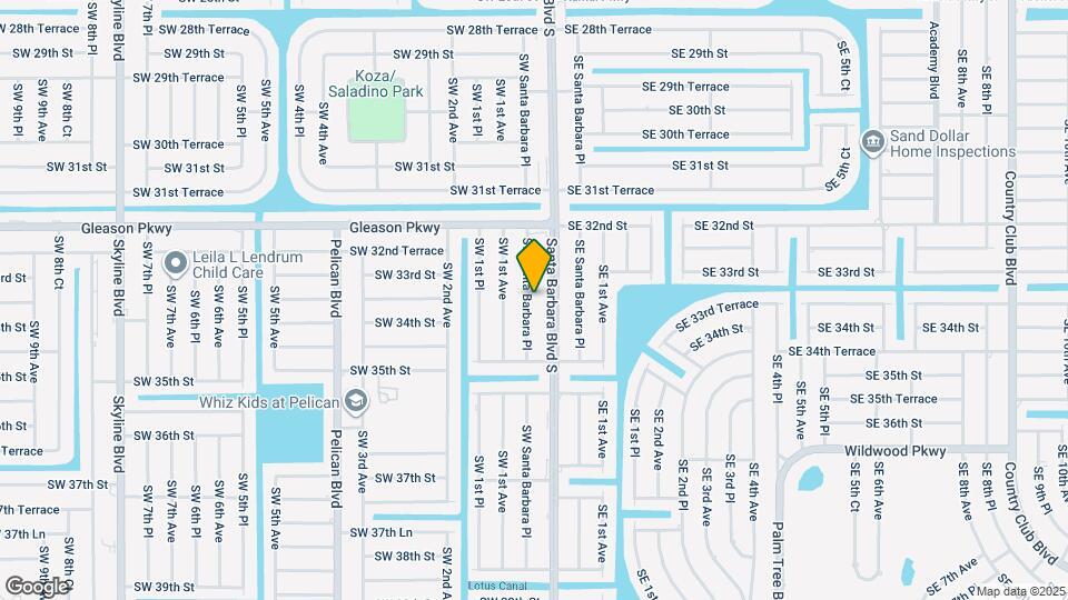 3309 SW Santa Barbara Pl Map and Location Details