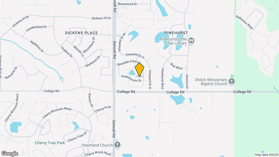 3210 Greenhouse Dr Mapa y Detalles de la Ubicación