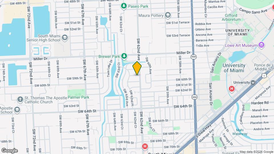 6210 SW 59th St Mapa y Detalles de la Ubicación