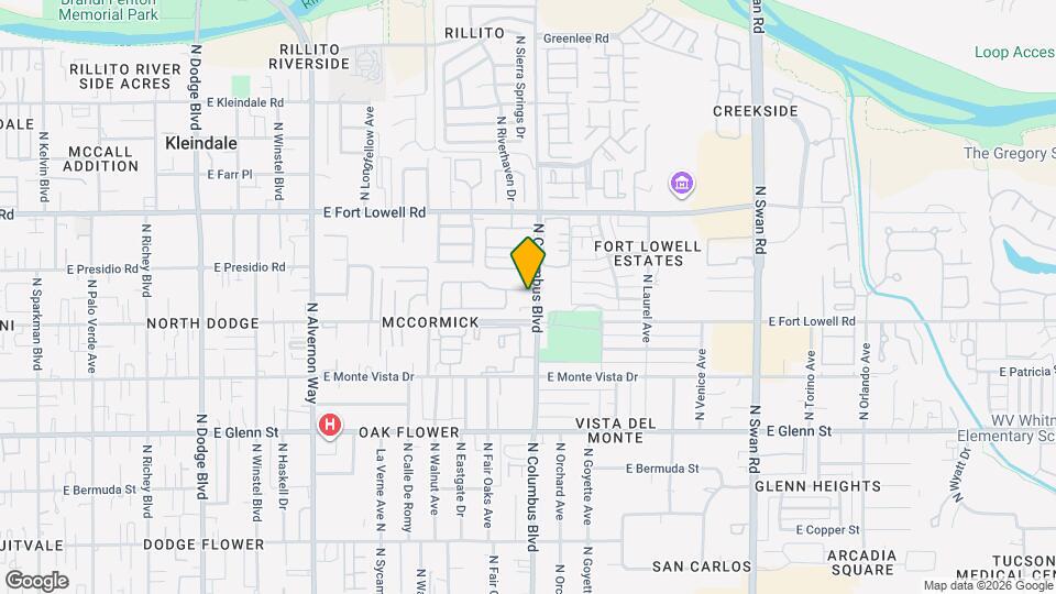 4254 E La Cienega Dr Map and Location Details