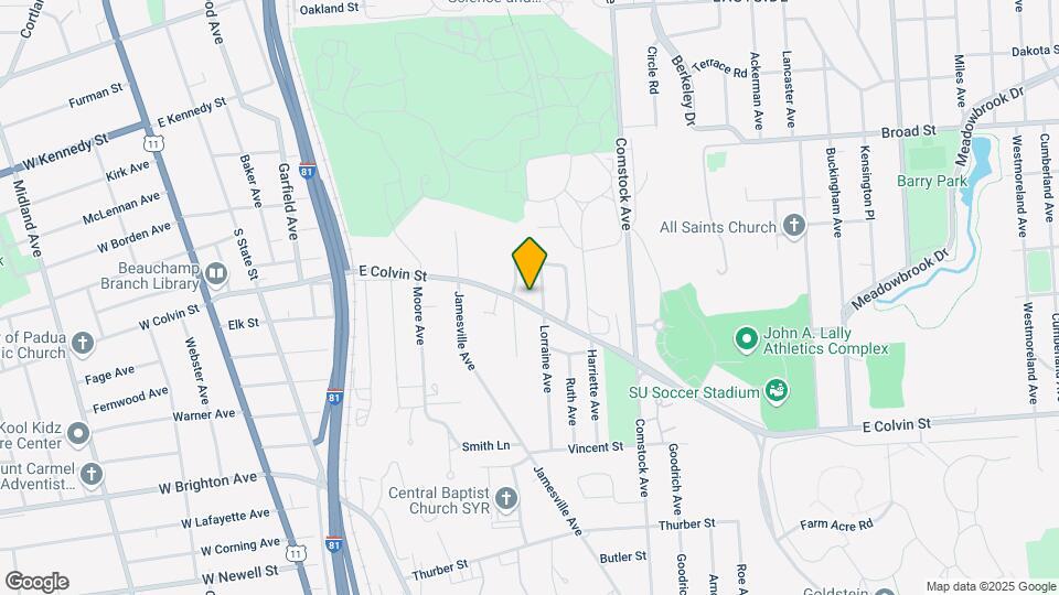 915 E Colvin St Mapa y Detalles de la Ubicación