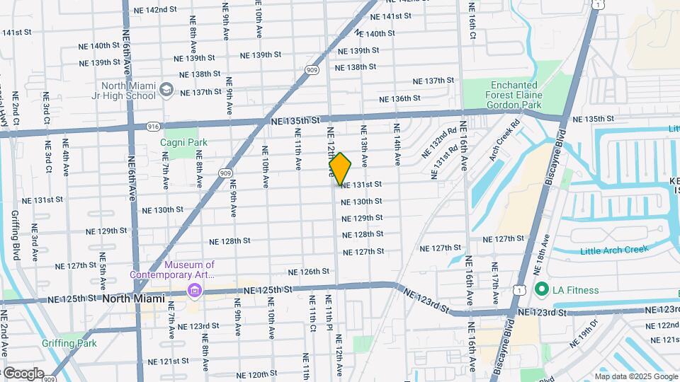 1210 NE 131st St Mapa y Detalles de la Ubicación
