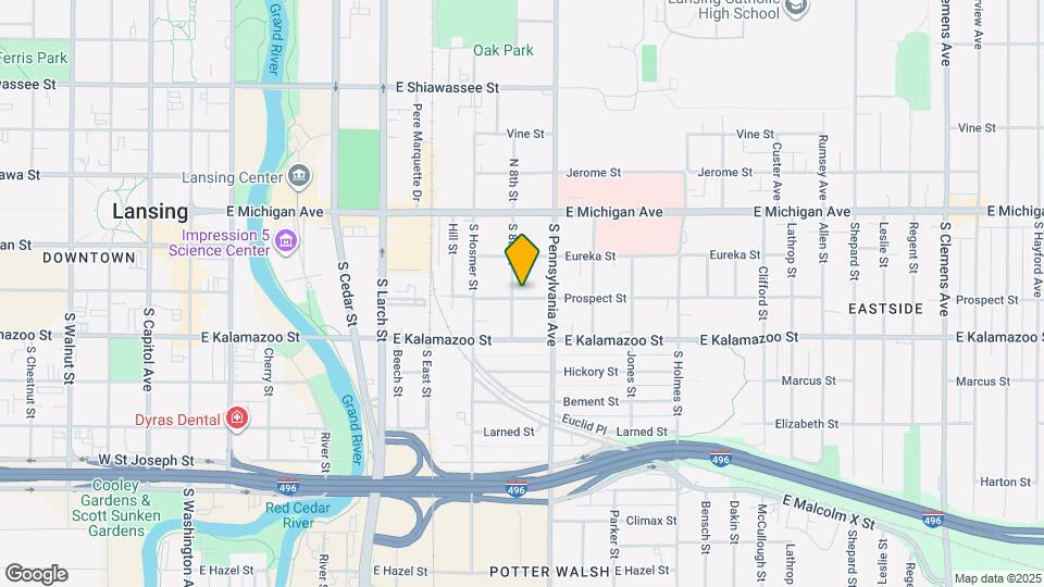 229 S 8th St Map and Location Details