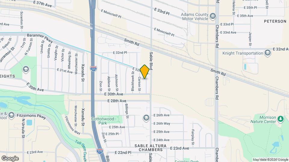 3077 Cimarron St Map and Location Details