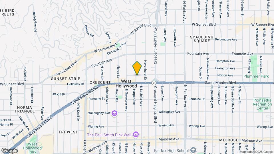1114 N Harper Ave Map and Location Details