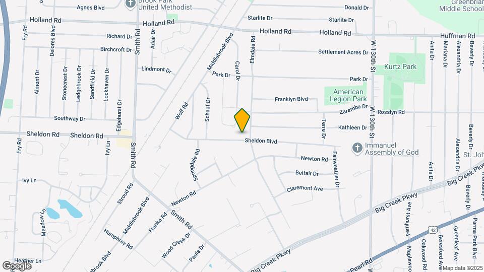 14208 Sheldon Blvd Map and Location Details