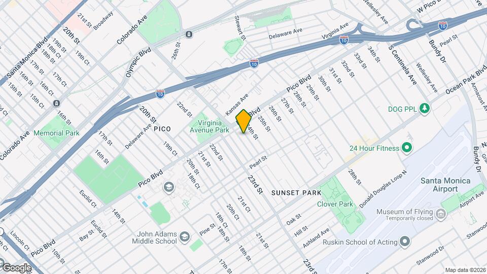 2223 Cloverfield Blvd Map and Location Details