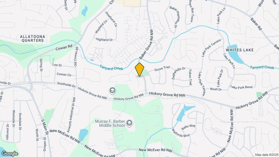 4578 Grove Park Way NW Map and Location Details