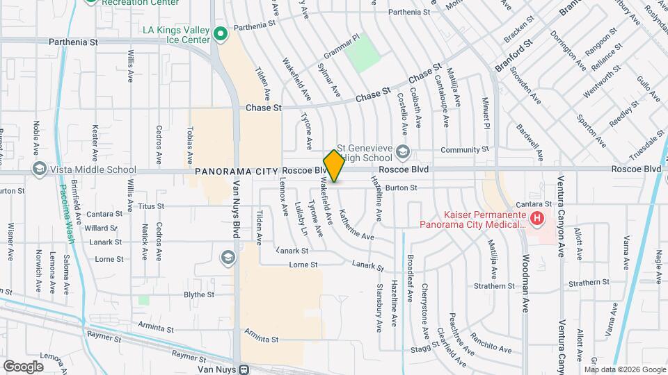 14203 Burton St Mapa y Detalles de la Ubicación