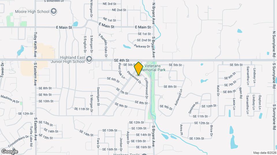 1713 Pinewood Dr Map and Location Details