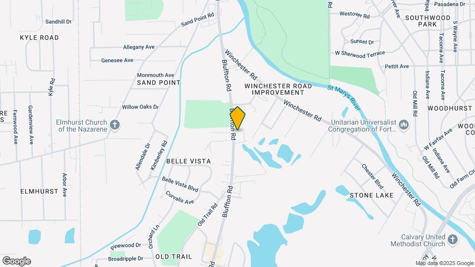 5333 Bluffton Rd Map and Location Details