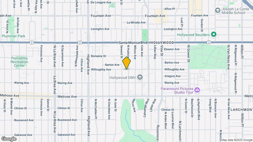 6350 Willoughby Ave Map and Location Details