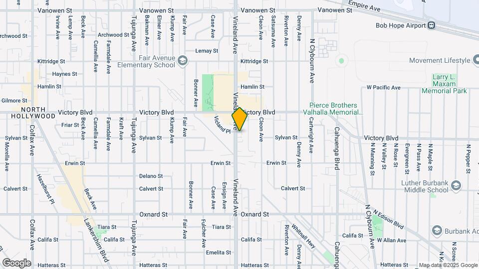 6308 Vineland Ave Mapa y Detalles de la Ubicación